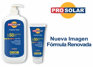 Prosolar SPF50  Actualiza su imagen y Renueva su Fórmula